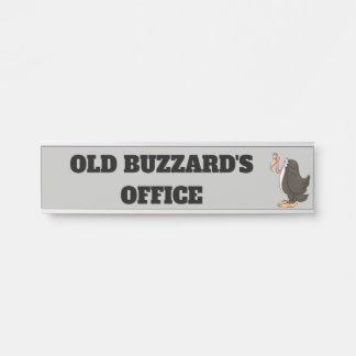Ancien Buzzard du bureau suspendu plaque de nom