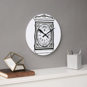Ancien cadran d'horloge, Horloge murale