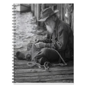 Ancien Carnet de portrait Fisherman Dockside