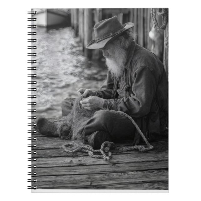 Ancien Carnet de portrait Fisherman Dockside (Devant)