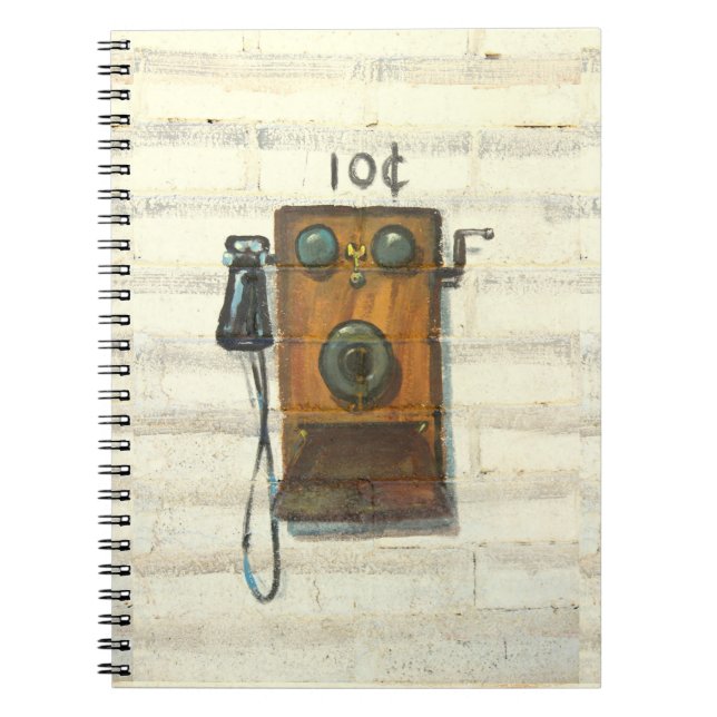 ancien carnet de téléphone mural (Devant)