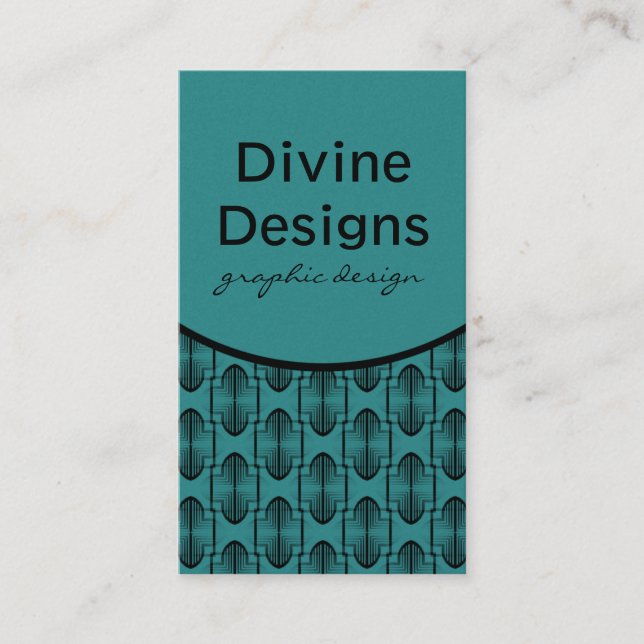 Ancien Carte de visite Arches, Turquoise (Devant)