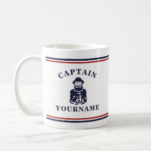 Ancien commandant de bord de Nautical Scruff Mug d