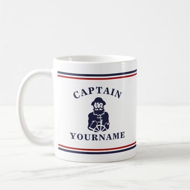 Ancien commandant de bord de Nautical Scruff Mug d (Gauche)