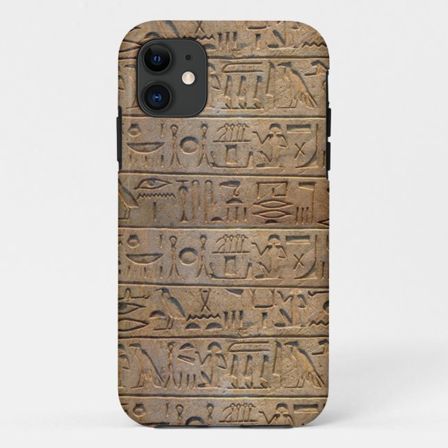 Ancien Coque égyptien Hiéroglyphes concepteur (Dos)