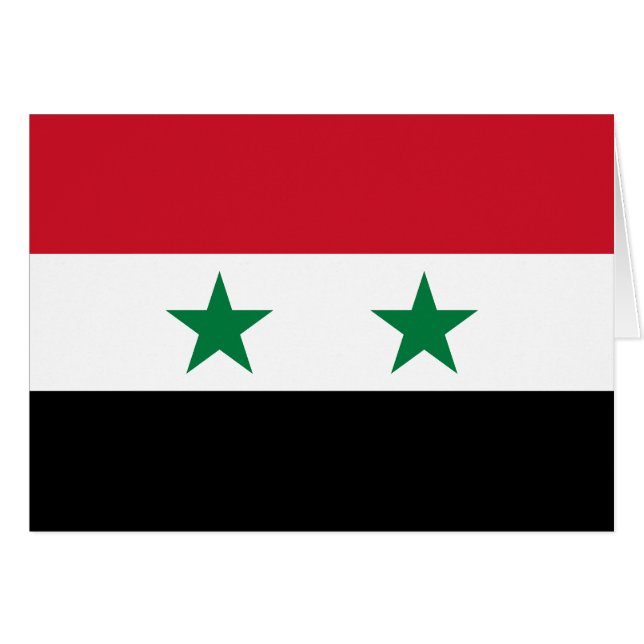 Ancien drapeau de Syrie (Devant horizontal)