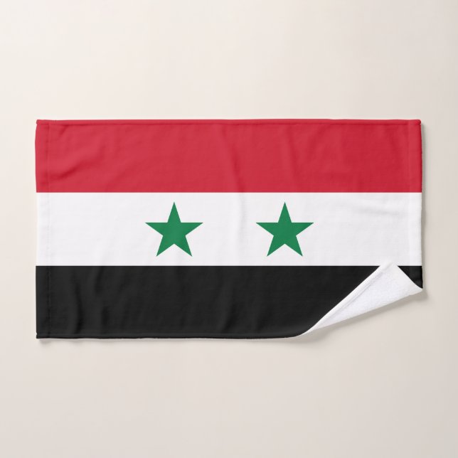 Ancien drapeau de Syrie (Serviette à main)