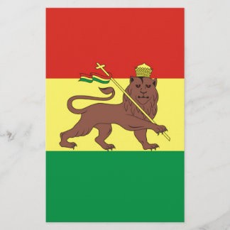 Ancien drapeau éthiopien avec Lion de Juda