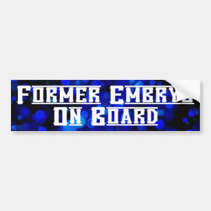 Ancien Embryon à bord - Sticker pare-chocs