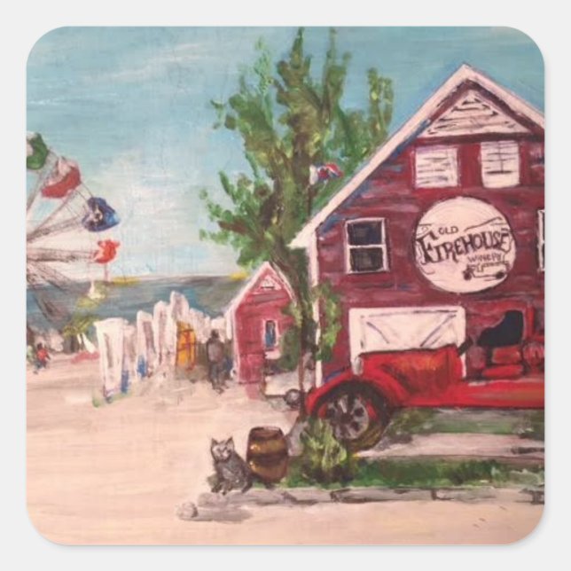 Ancien foyer, Genève Peinture sur autocollant (Devant)