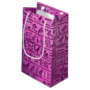 Ancien Hiéroglyphes égyptiens Sacs Cadeaux violets