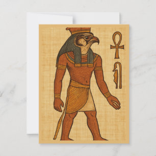 Ancien Horus Sacré Art de carte postale égyptienne