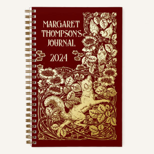 Ancien livre personnalisé Reynard Fox Dotted Journ