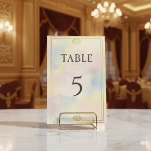 Ancien Lotus égyptien Numéro de table