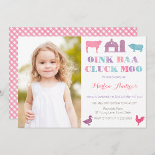 Ancien MacDonald Carte de fête pour animaux de fer