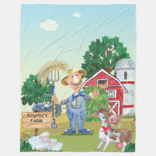 Ancien MacDonald's ferme couverture en polaire per