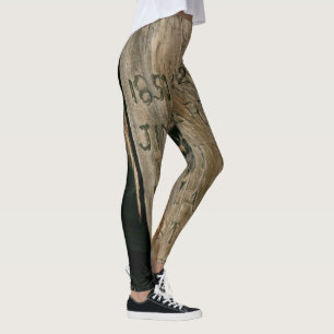 Ancien marqueur en bois Grave Leggings