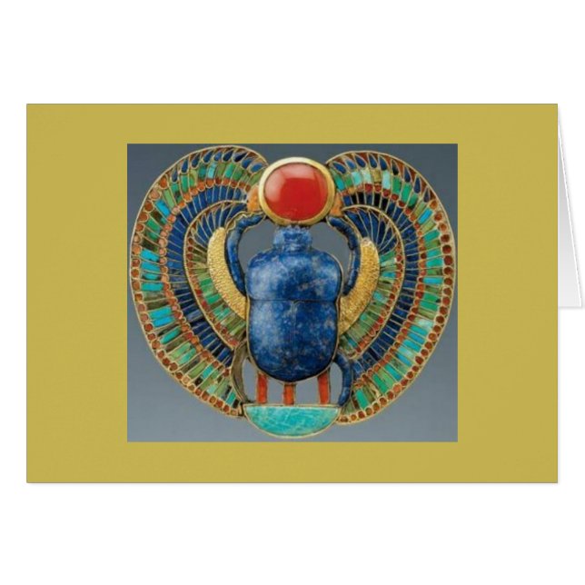 Ancien message égyptien Scarabs (Devant Horizontal)