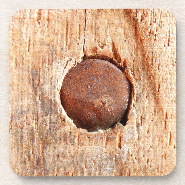 Ancien ongle rouillé Dessous de verre en plastique (Devant)