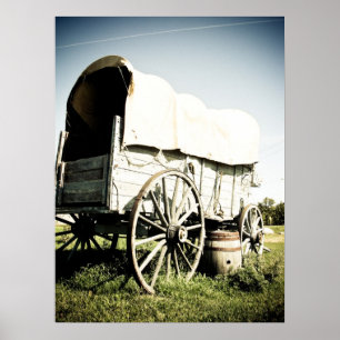 Ancien Ouest Couvert Wagon 04 Poster