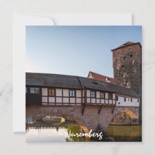 Ancien pont médiéval à Nuremberg, Allemagne