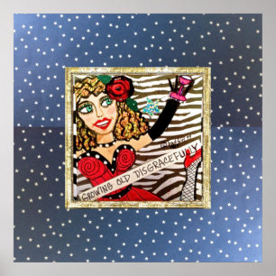 ANCIEN POSTER CROISSANT DÉGRADEMENT