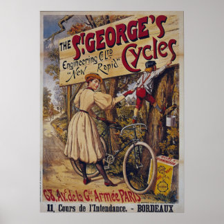 Ancien poster de vélo
