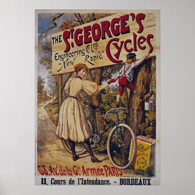 Ancien poster de vélo (Devant)