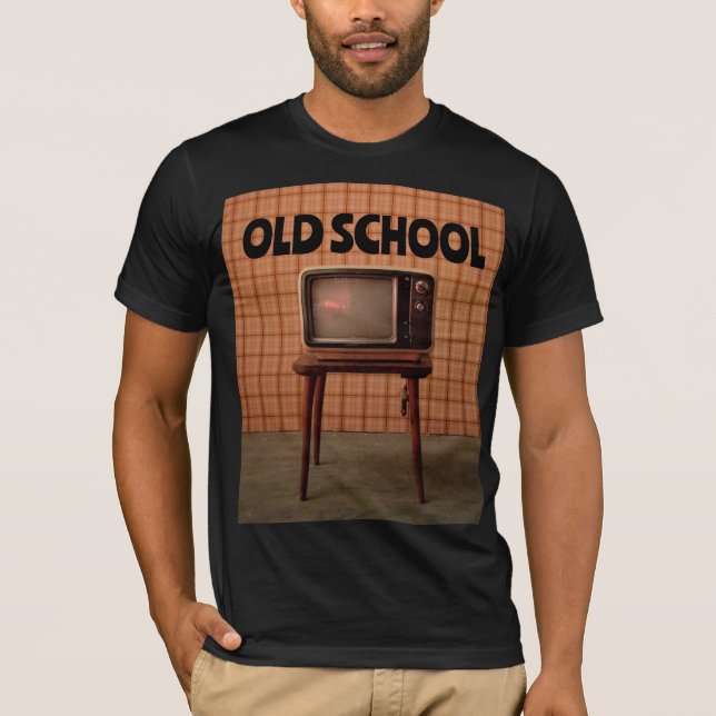 ANCIEN RETRO TV D'ANNIVERSAIRE T-shirts (Devant)