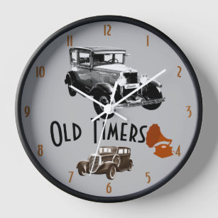 Ancien Timer 1930s Style Bois encadré Horloge