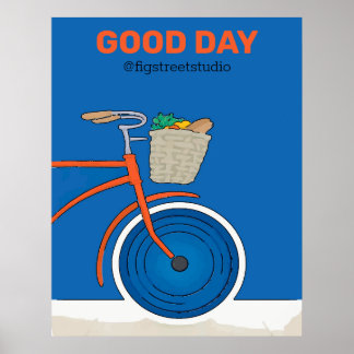Ancienne affiche de vélo, ajouter ou modifier le t