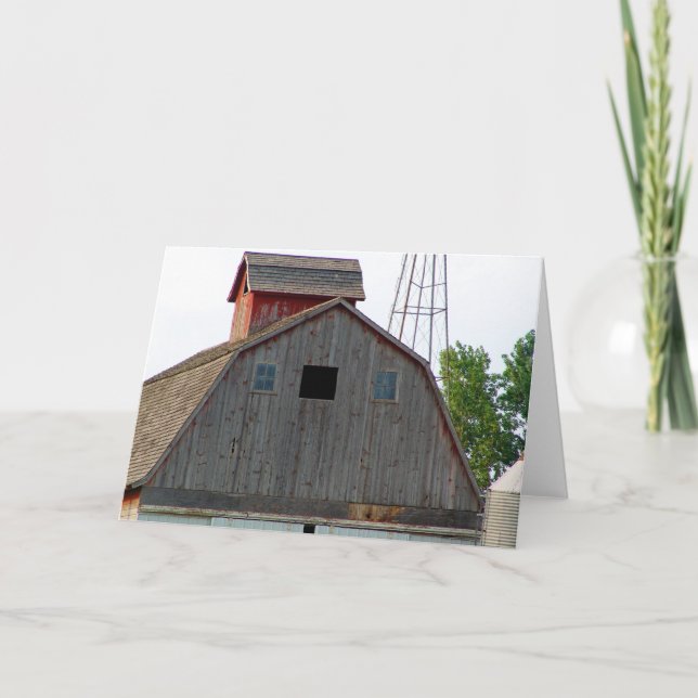 Ancienne Barne Rouge Cartes de notes agricoles (Devant)