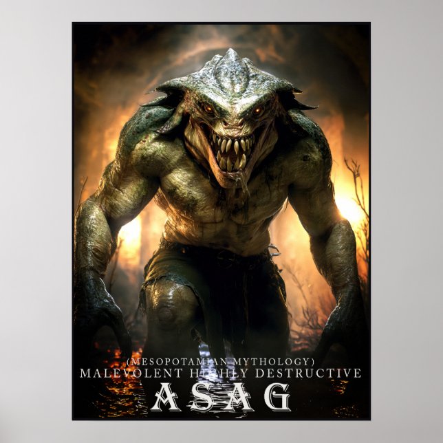 Ancienne Bête & Créatures : Asag II Affiche (Devant)