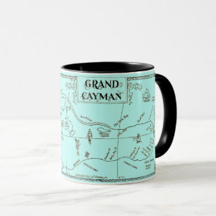 Ancienne carte de Grand Cayman Mug