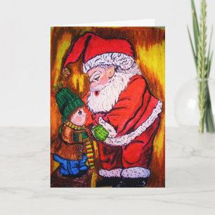 ANCIENNE carte de Noël SAINT NICK