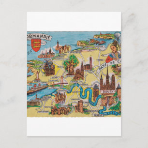 Ancienne carte de Normandie