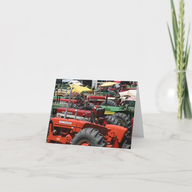 Ancienne carte de note de tracteur : Beaucoup de t (Devant)