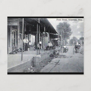 Ancienne carte postale - Ackerman, Mississippi