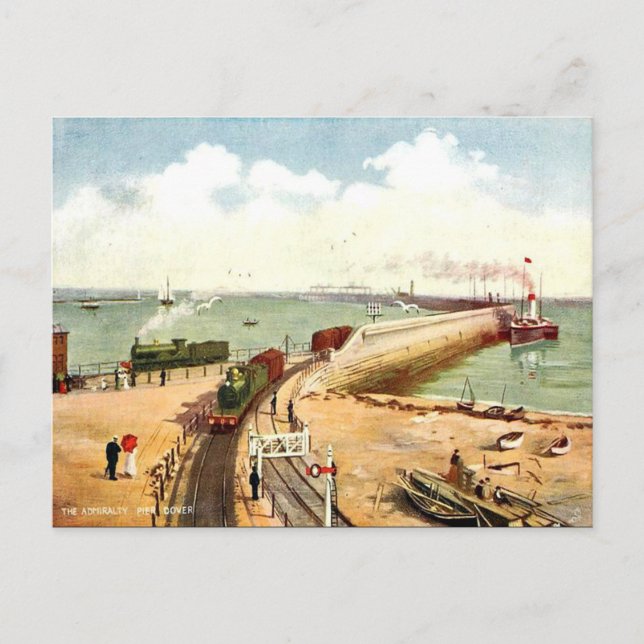 Ancienne carte postale - Admiralty Pier, Dover, Ke (Devant)