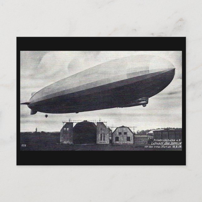 Ancienne carte postale - Aéronef "Graf Zeppelin" (Devant)