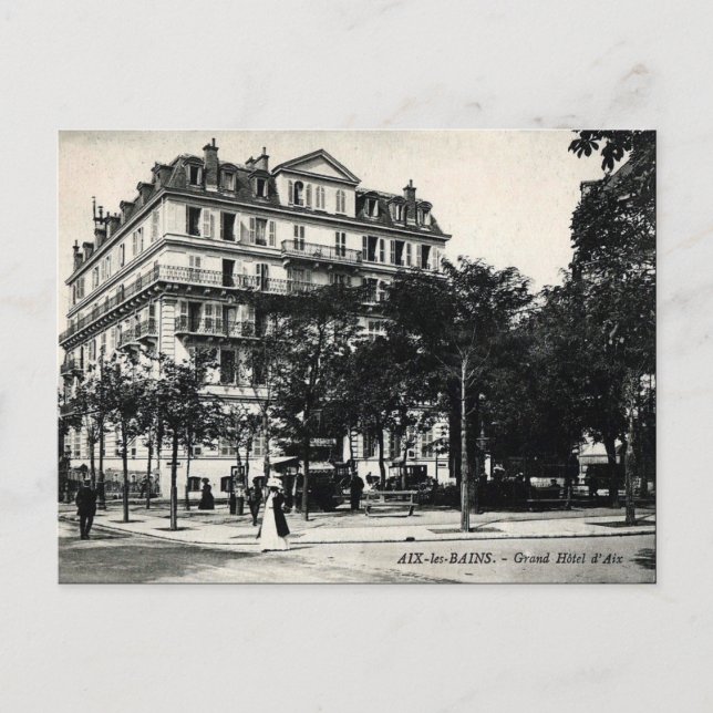 Ancienne carte postale - Aix-les-Bains, France (Devant)