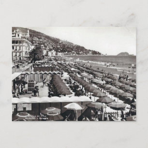 Ancienne carte postale - Alassio, Ligurie, Italie
