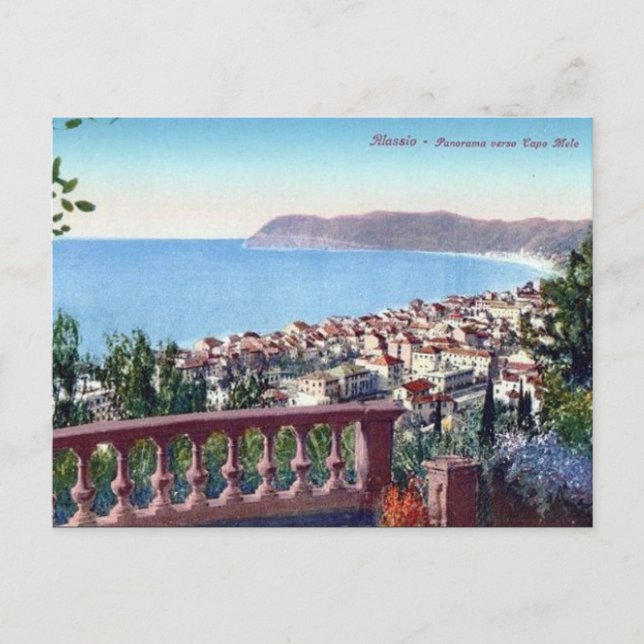 Ancienne carte postale - Alassio, Ligurie, Italie (Devant)