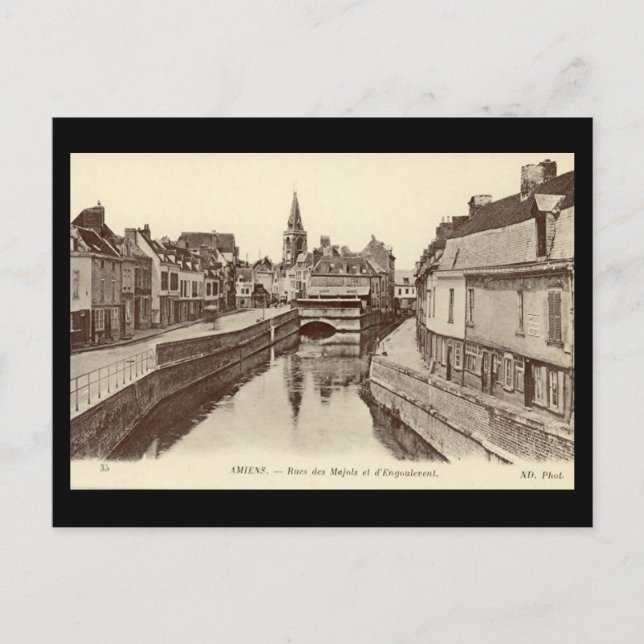 Ancienne carte postale - Amiens, France (Devant)