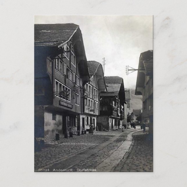 Ancienne carte postale - Andermatt, Schweiz (Devant)