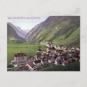 Ancienne carte postale - Andermatt, Suisse