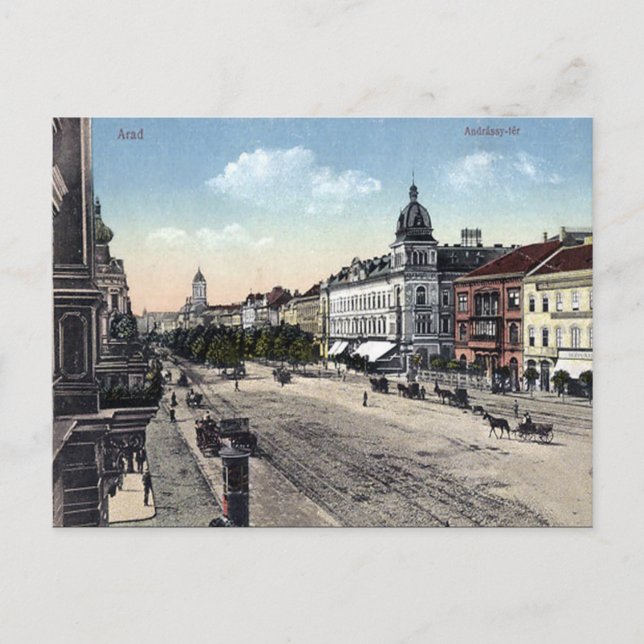 Ancienne carte postale - Arad, Roumanie (Devant)