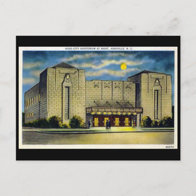 Ancienne carte postale - Asheville, Caroline du No (Devant)