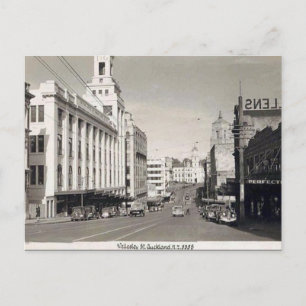 Ancienne carte postale - Auckland, Nouvelle-Zéland