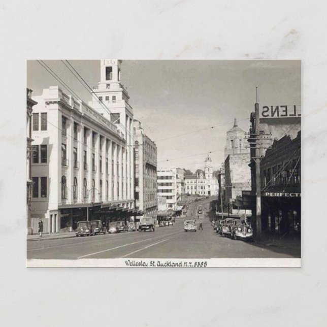 Ancienne carte postale - Auckland, Nouvelle-Zéland (Devant)